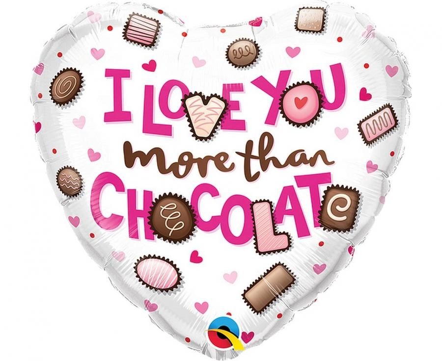 I love you more than chocolate Balloon