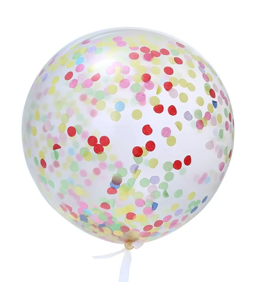Transparent Confetti Balloon – 30 cm