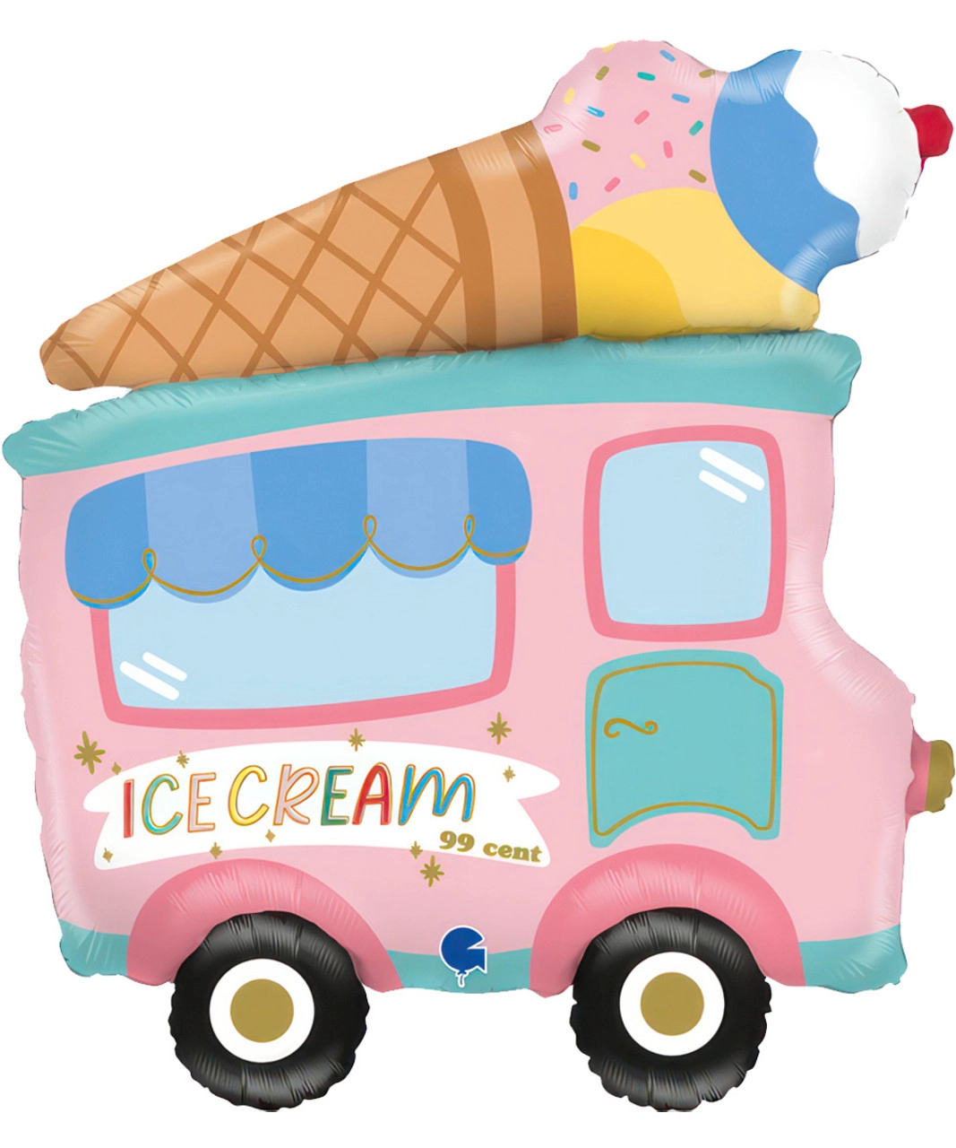 Helium balloon shape "Ice Cream Truck"