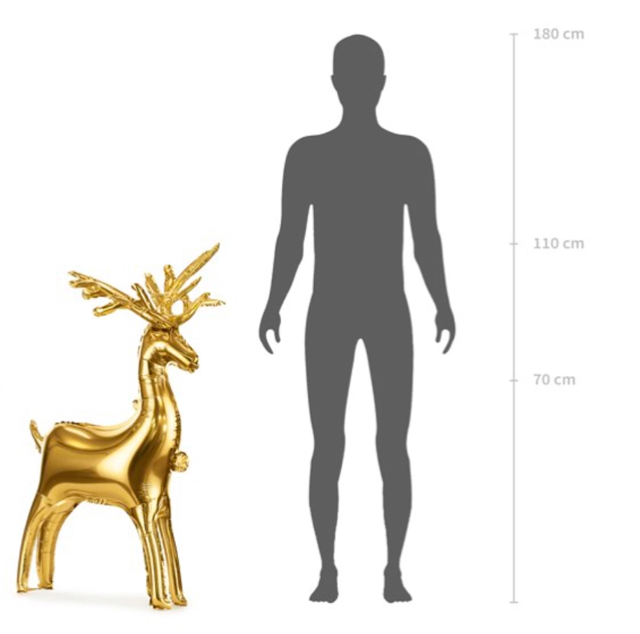 Standing Golden Deer balloon