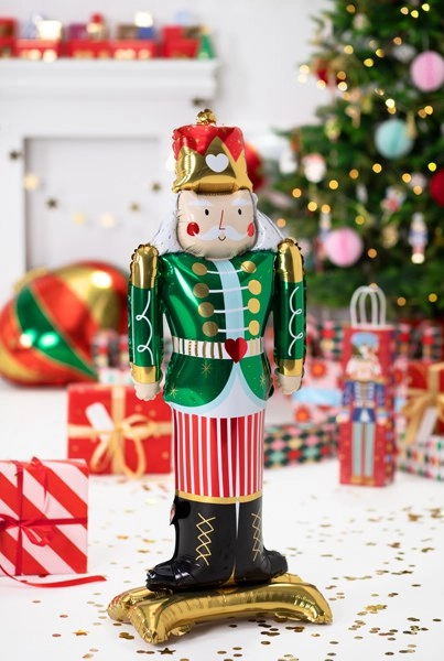 Standing balloon in shape of Nutcracker