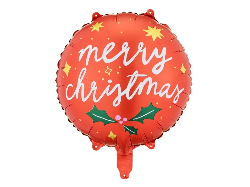 Round balloon “Merry Christmas”