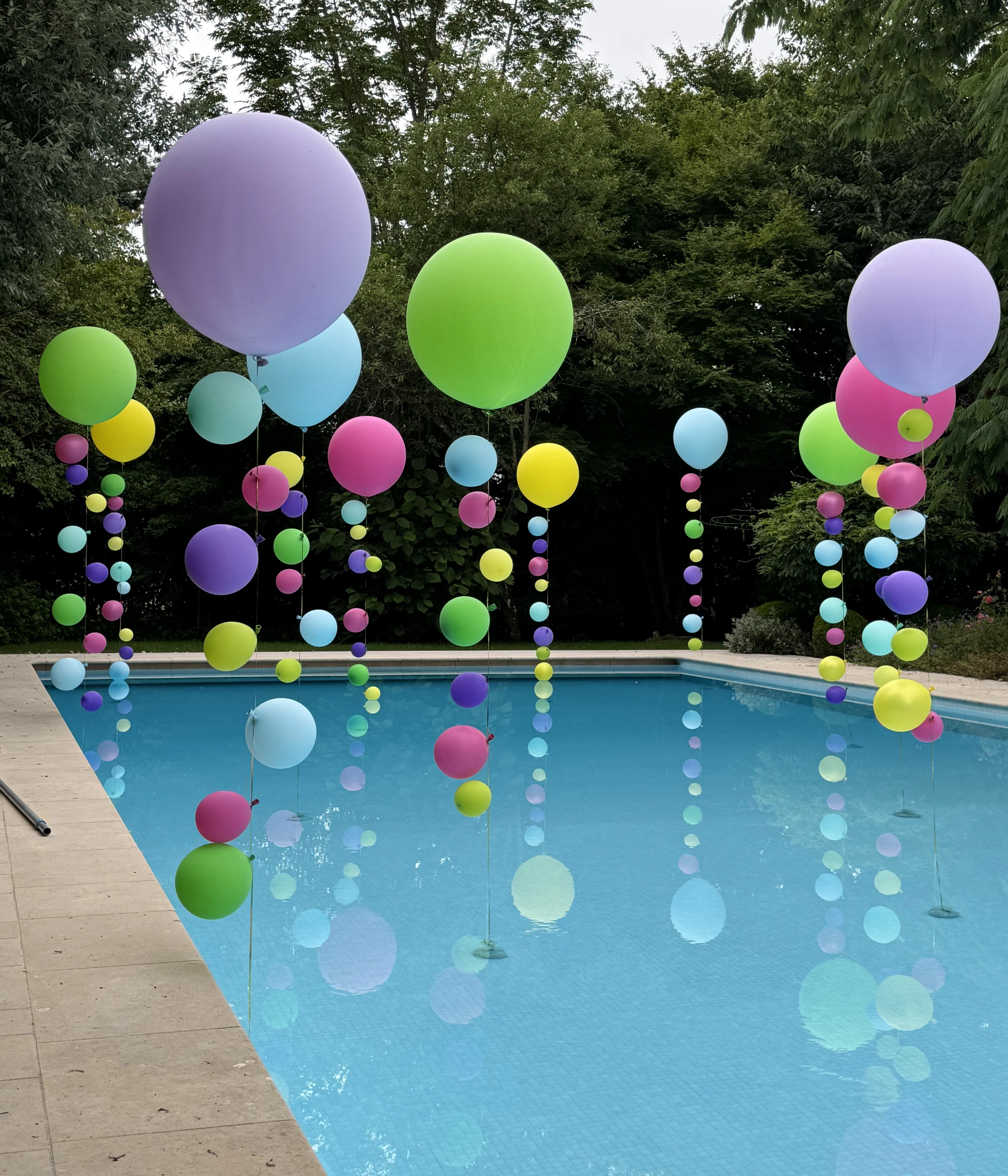 Pool party’s deco - 11 bubbly ballons 