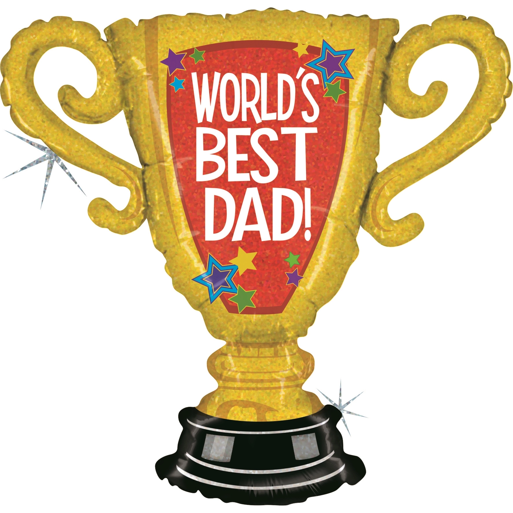 Gold Trophy shaped balloon “Best Dad”