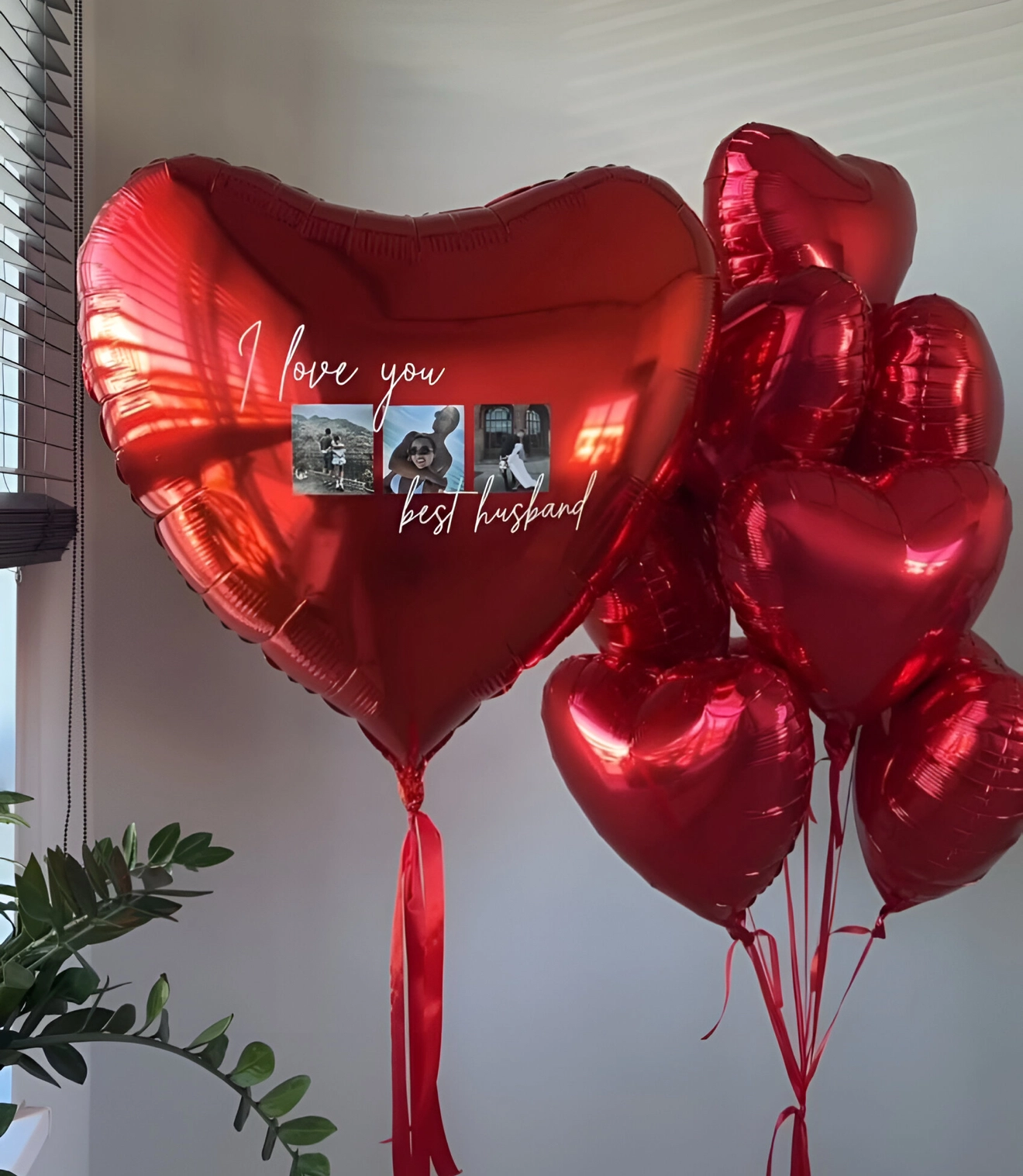 Balloon set with photos «Love of my life »