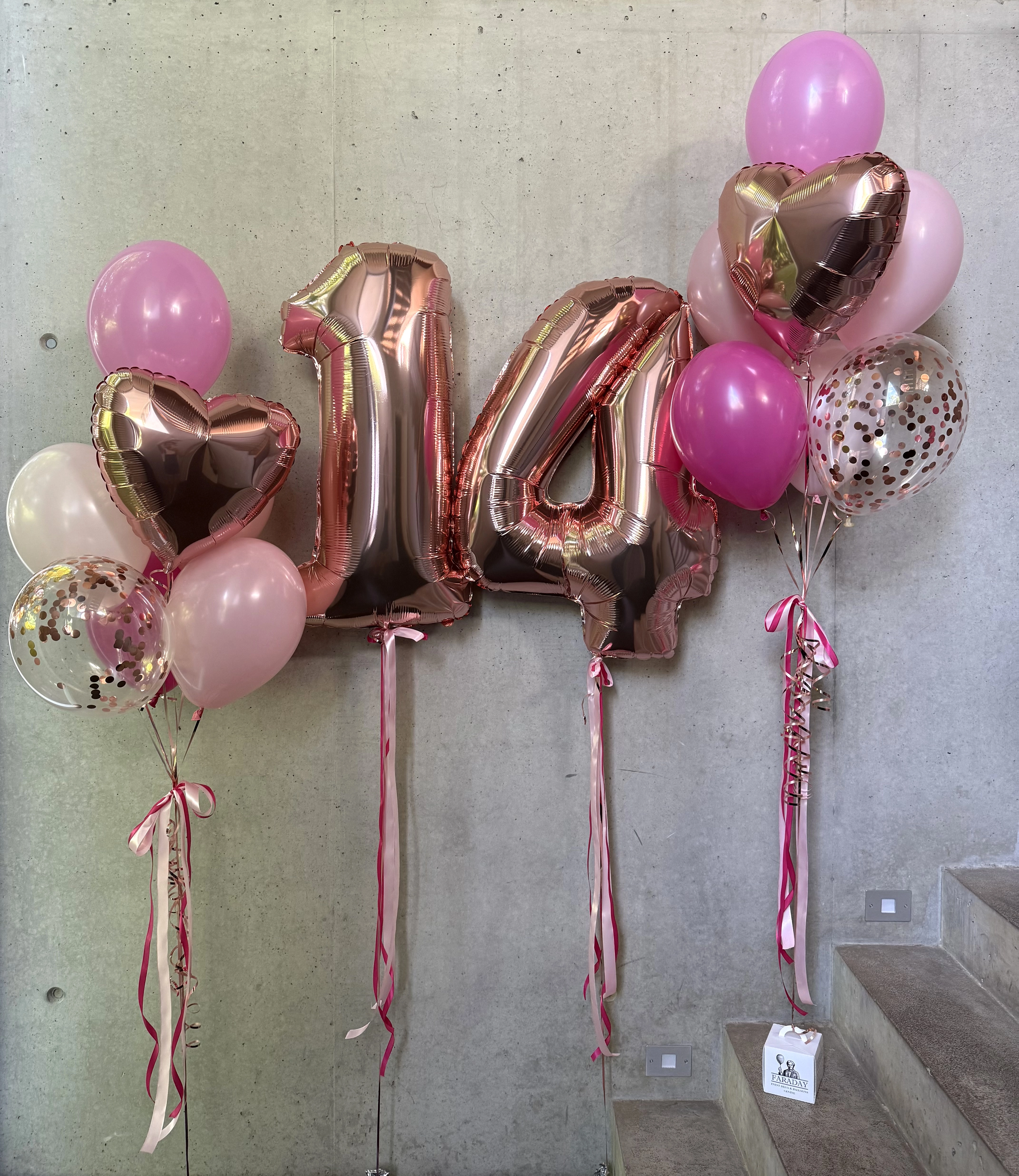 Balloon set with 2 numbers “Jacqueline”