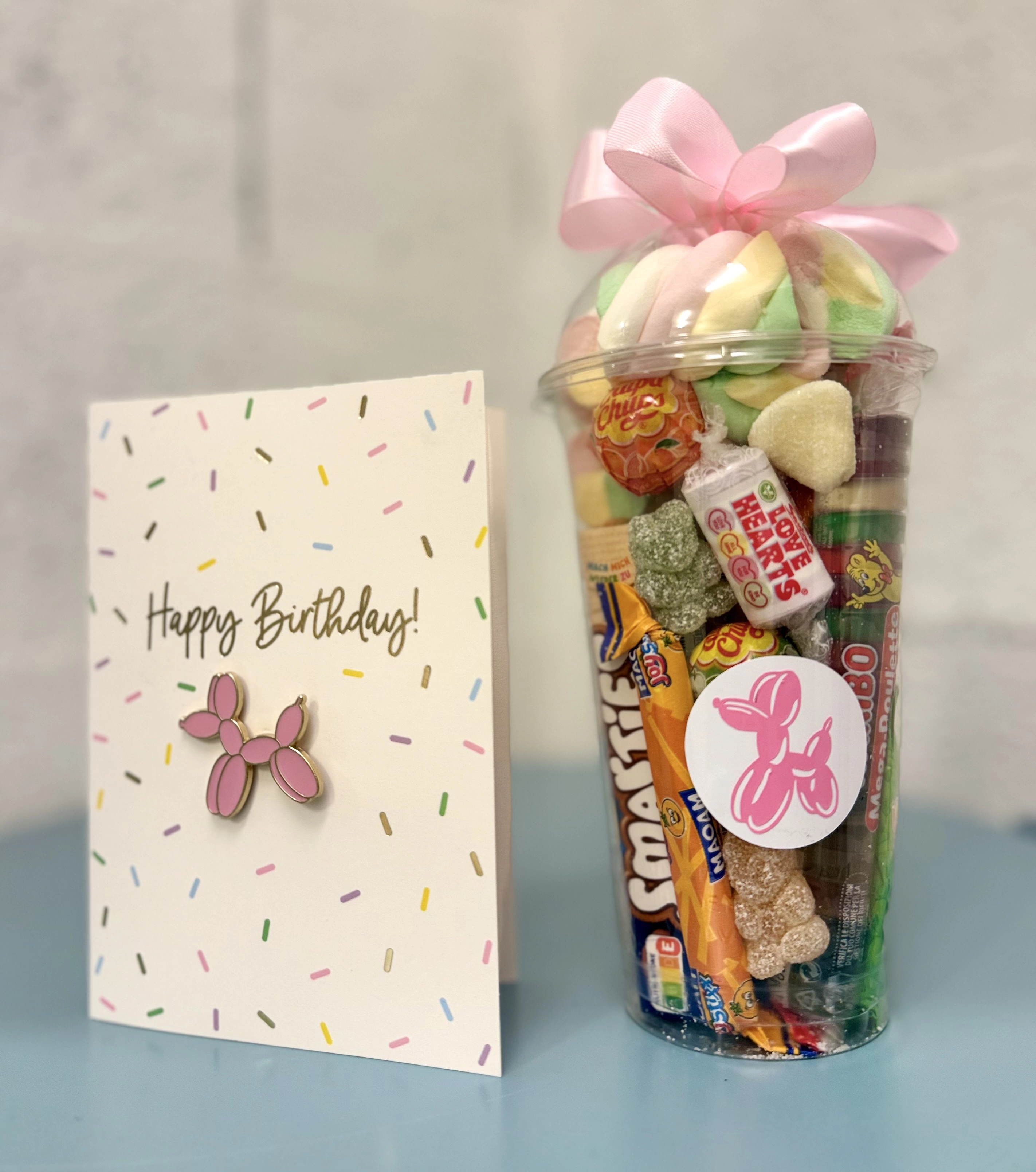 Sweet surprise “Jar of Joy” and greeting card with enamel pin   