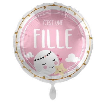 Round balloon “C’est une fille”