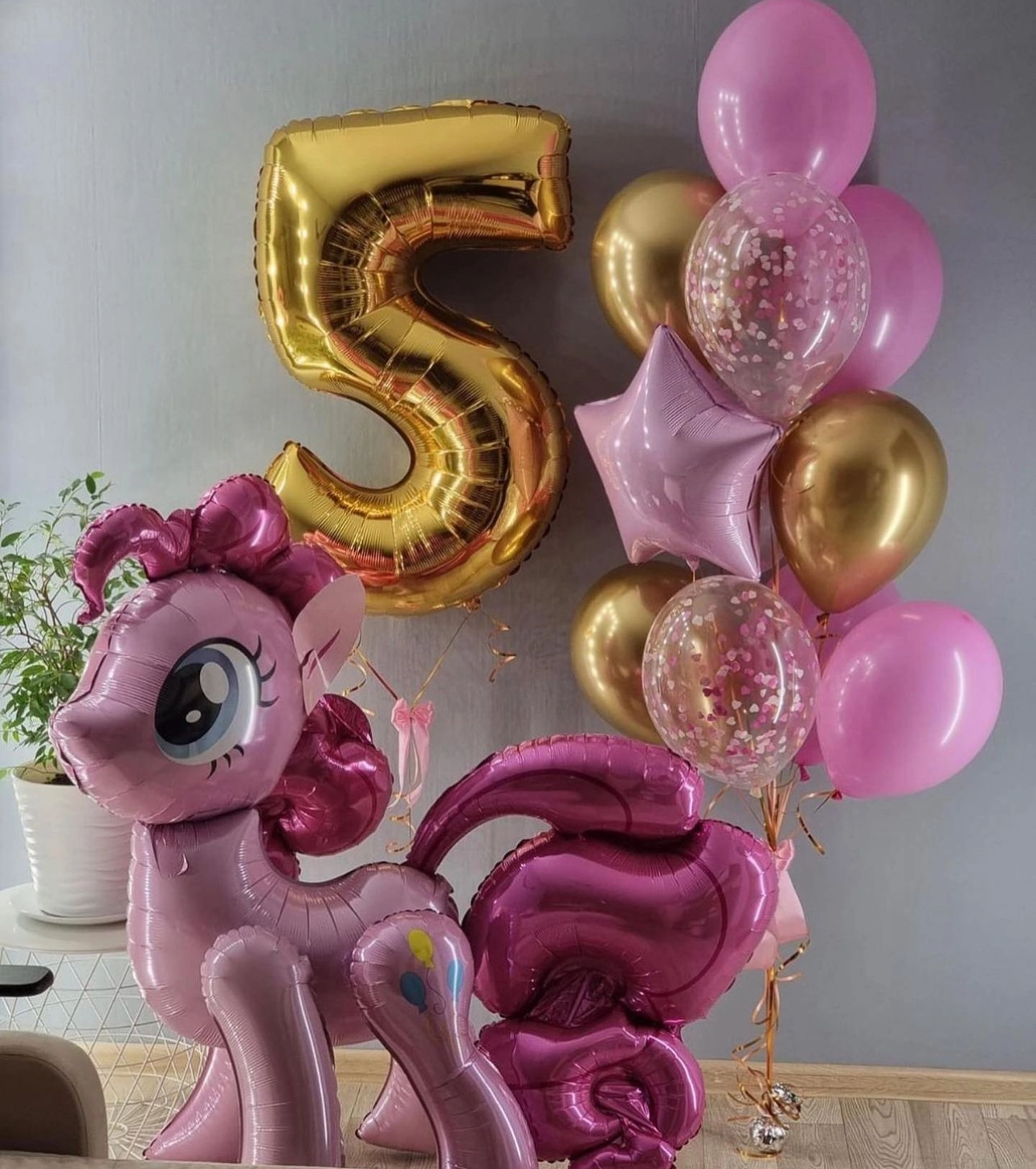 Set of balloons “Pinky Pie”
