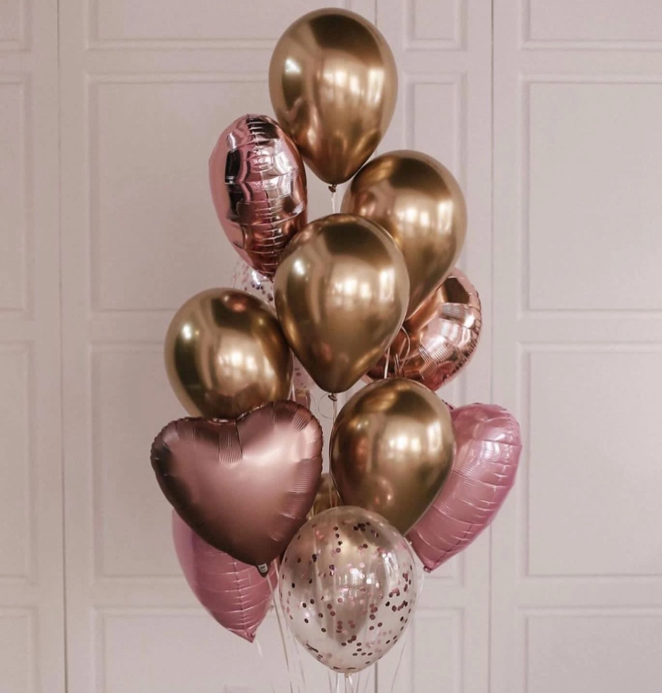 Balloon bouquet “Chrome hearts”