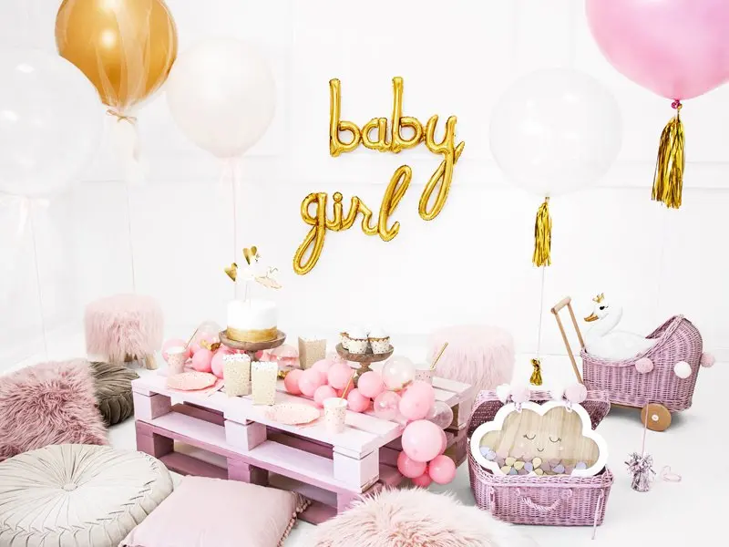 Air-filled Banner Balloon "Baby Girl"