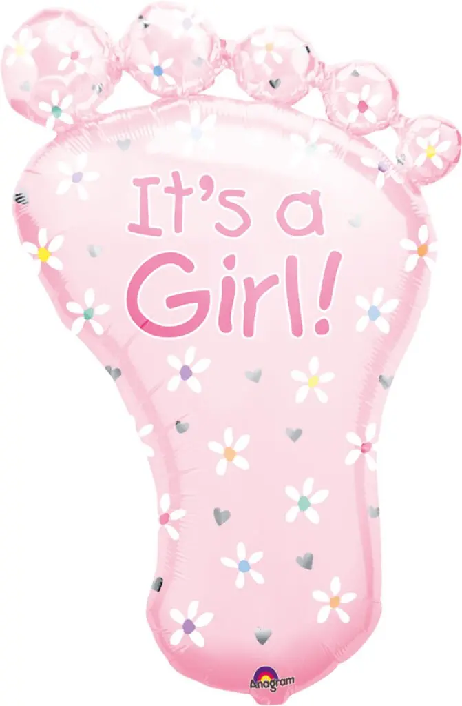 It's a Girl Foot Balloon