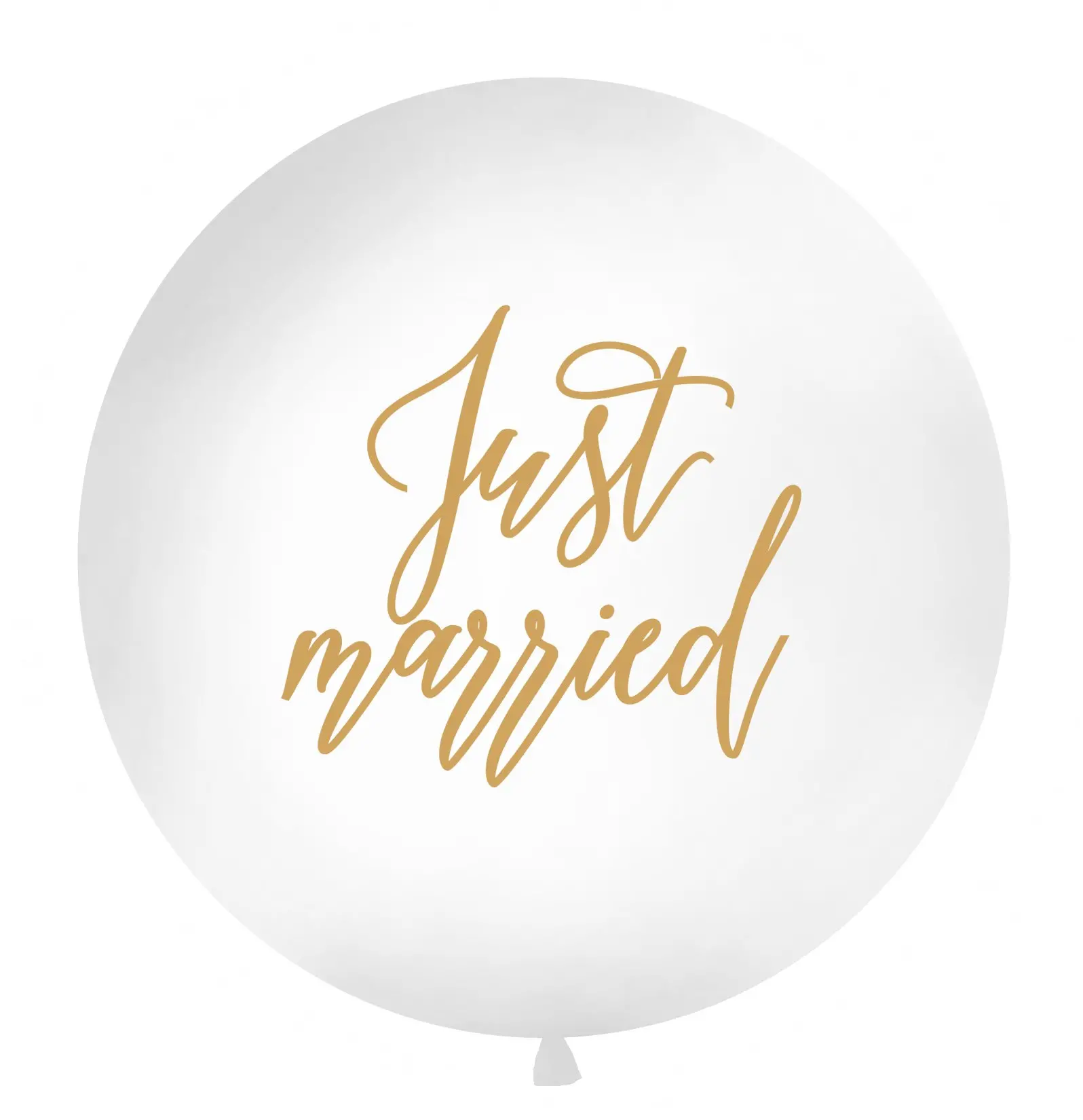 "Just married" latex balloon