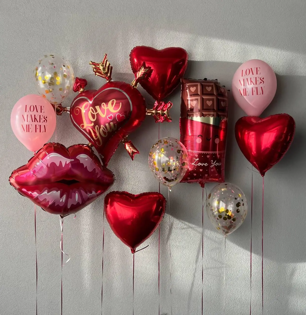 Balloon set “LOVE MAKES ME FLY”