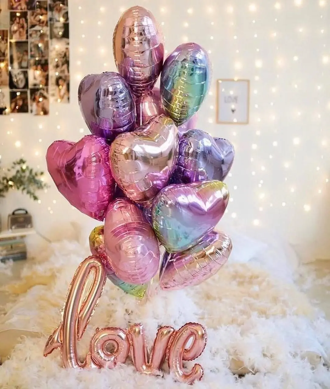 Balloon arrangement “Love is…”