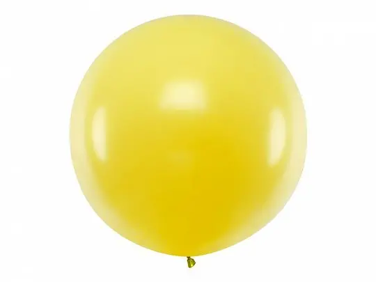 XXL Colorful latex balloon – 1 m - Yellow