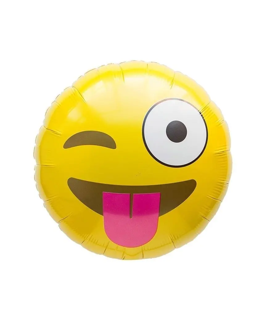 Wink Emoji Smile Balloon